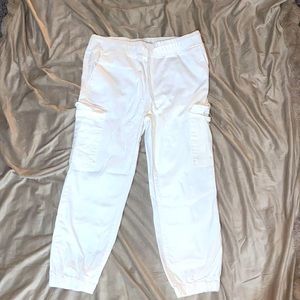 Tinseltown White Cargo Joggers size L